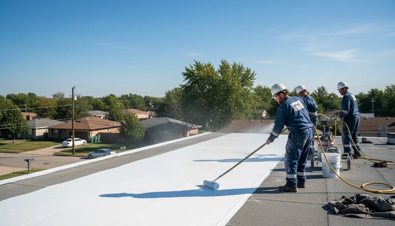 Commercial roof coating in Mainesburg, PA near me